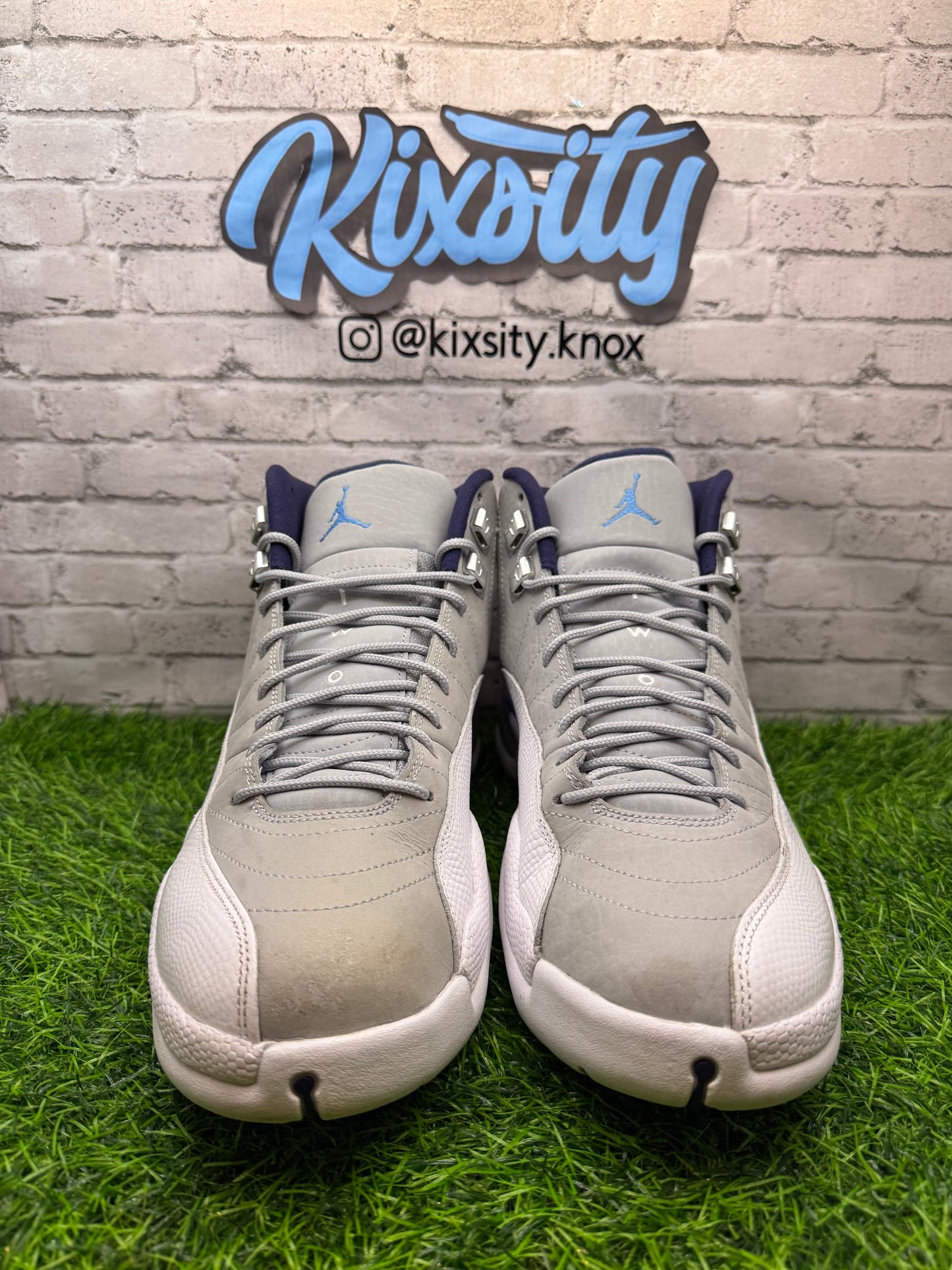 Jordan 12 Grey University Blue PO 11.5