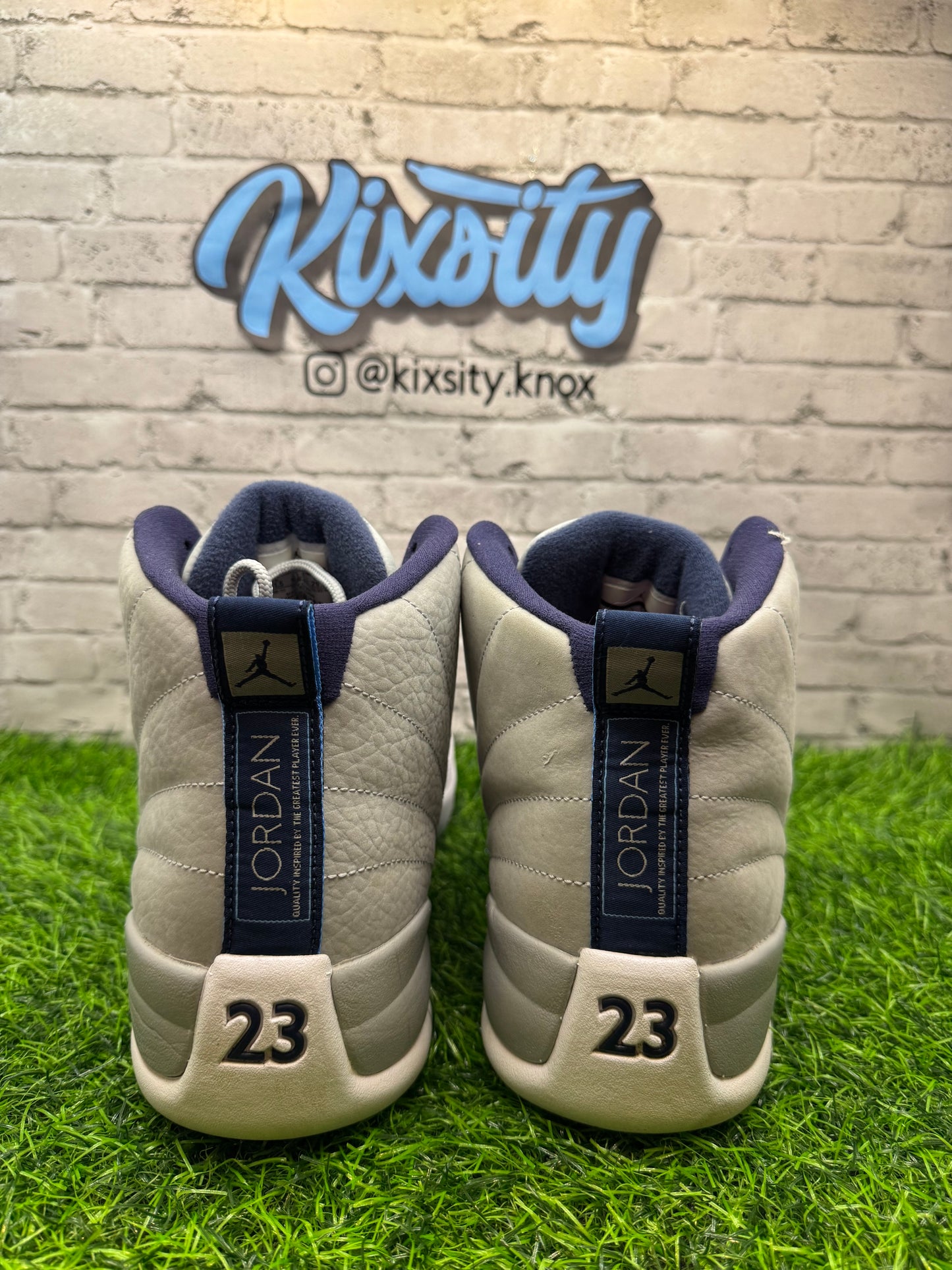 Jordan 12 Grey University Blue PO 11.5