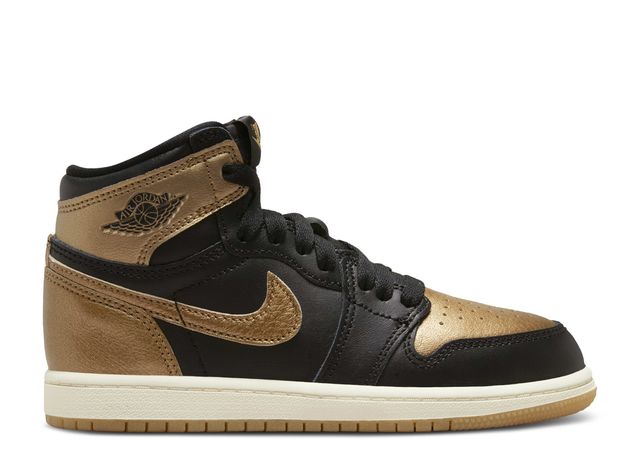 Jordan 1 Hi Black Metallic Gold PS 10.5C