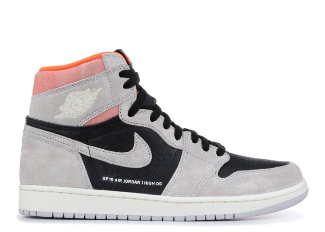 Jordan 1 High Neutral Grey Hyper Crimson (No Box) 11