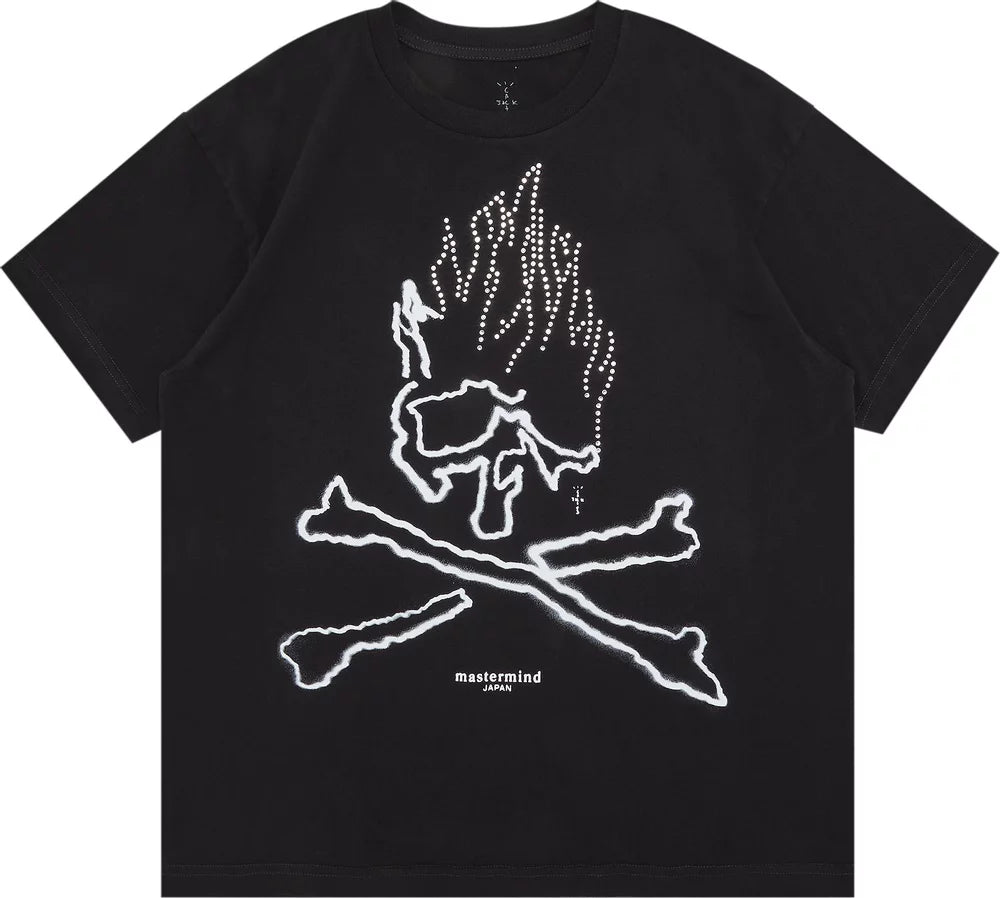 Travis Scott Mastermind Skull Tee Black L
