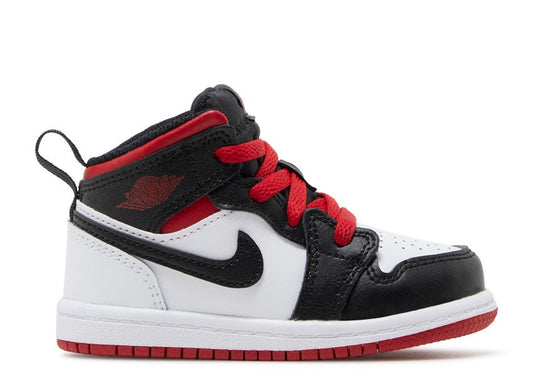 Jordan 1 Mid White/Gym Red-Black TD 5C