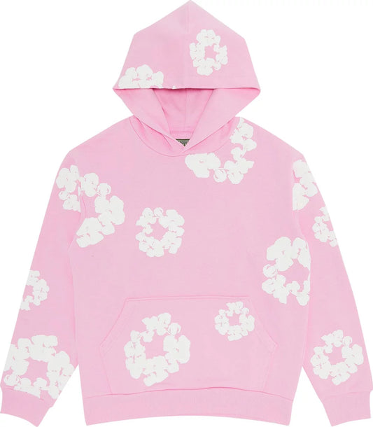 Denim Tears Cotton Wreath Hoodie Pink S