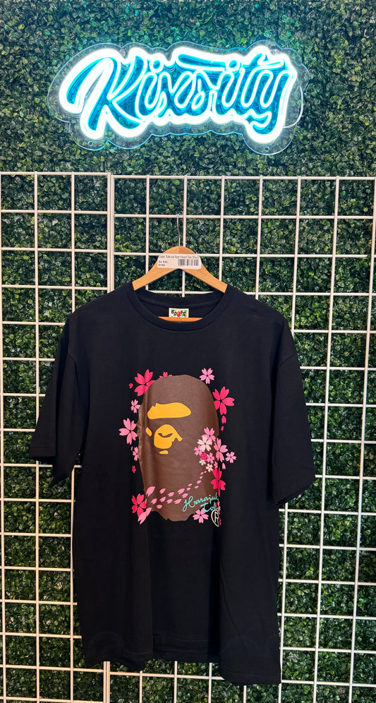 Bape Sakura Ape Head Tee Black XXL