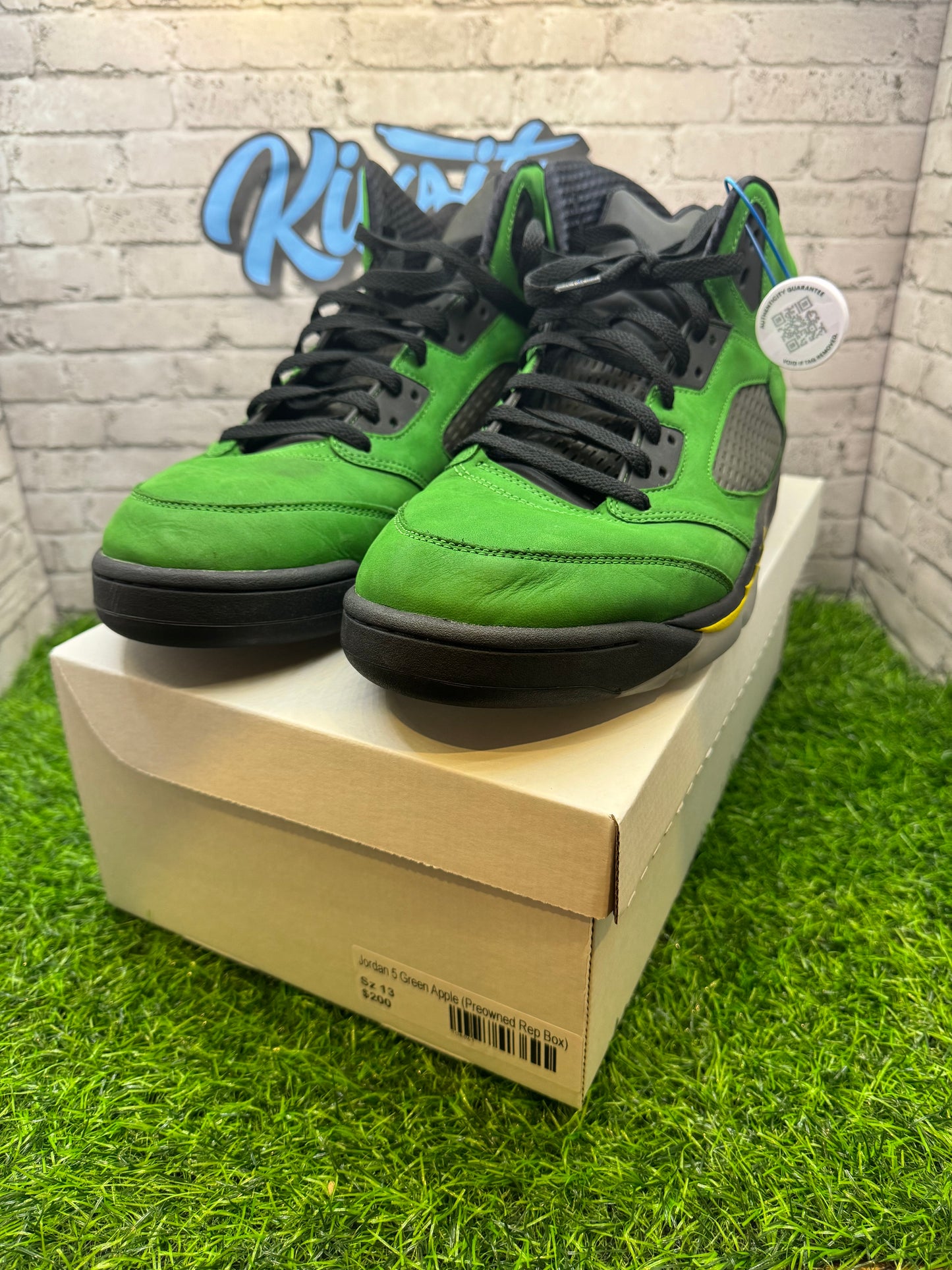 Jordan 5 Green Apple PO Rep Box 13