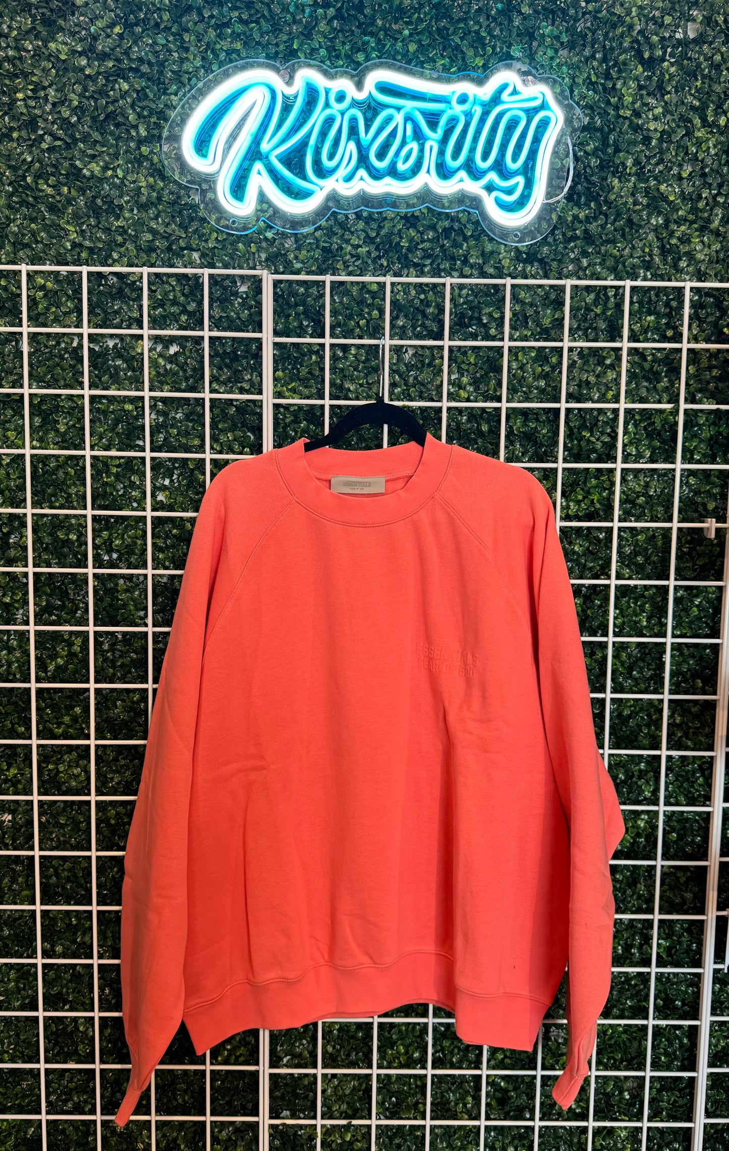 Essentials Crewneck Sweatshirt Coral XL