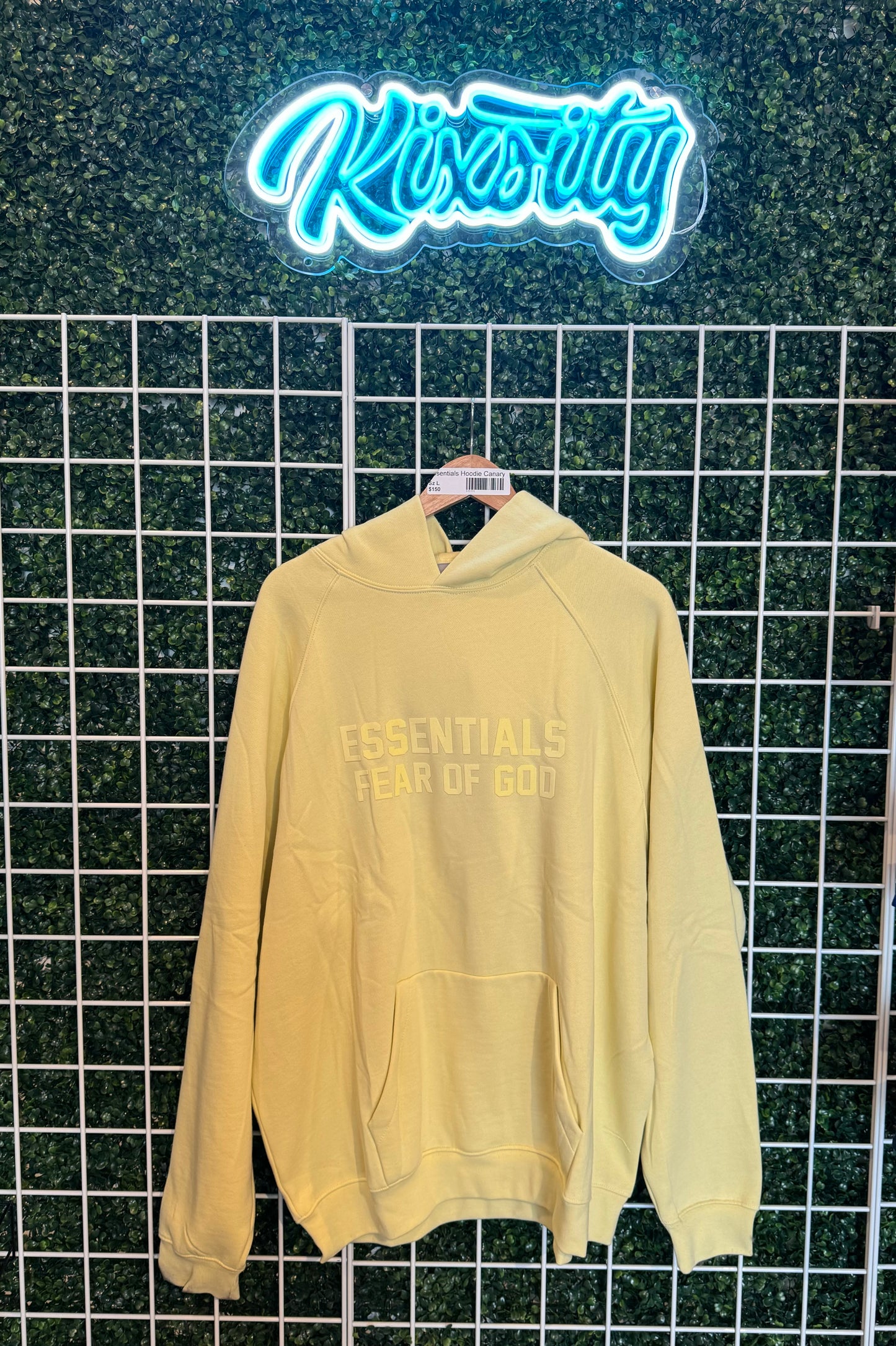 Essentials Hoodie Canary L