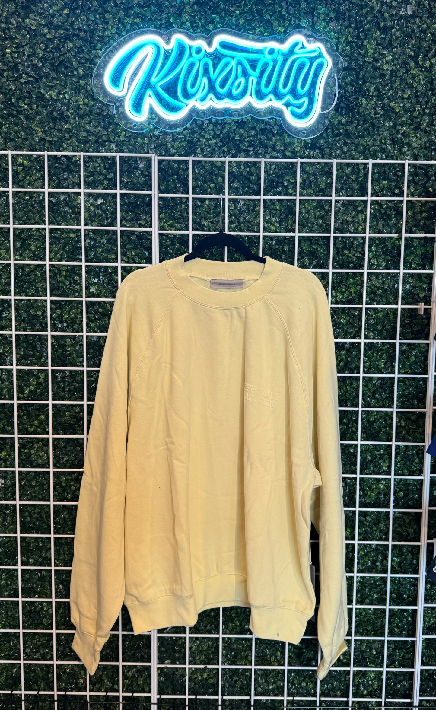 Essentials Crewneck Sweatshirt Canary XL