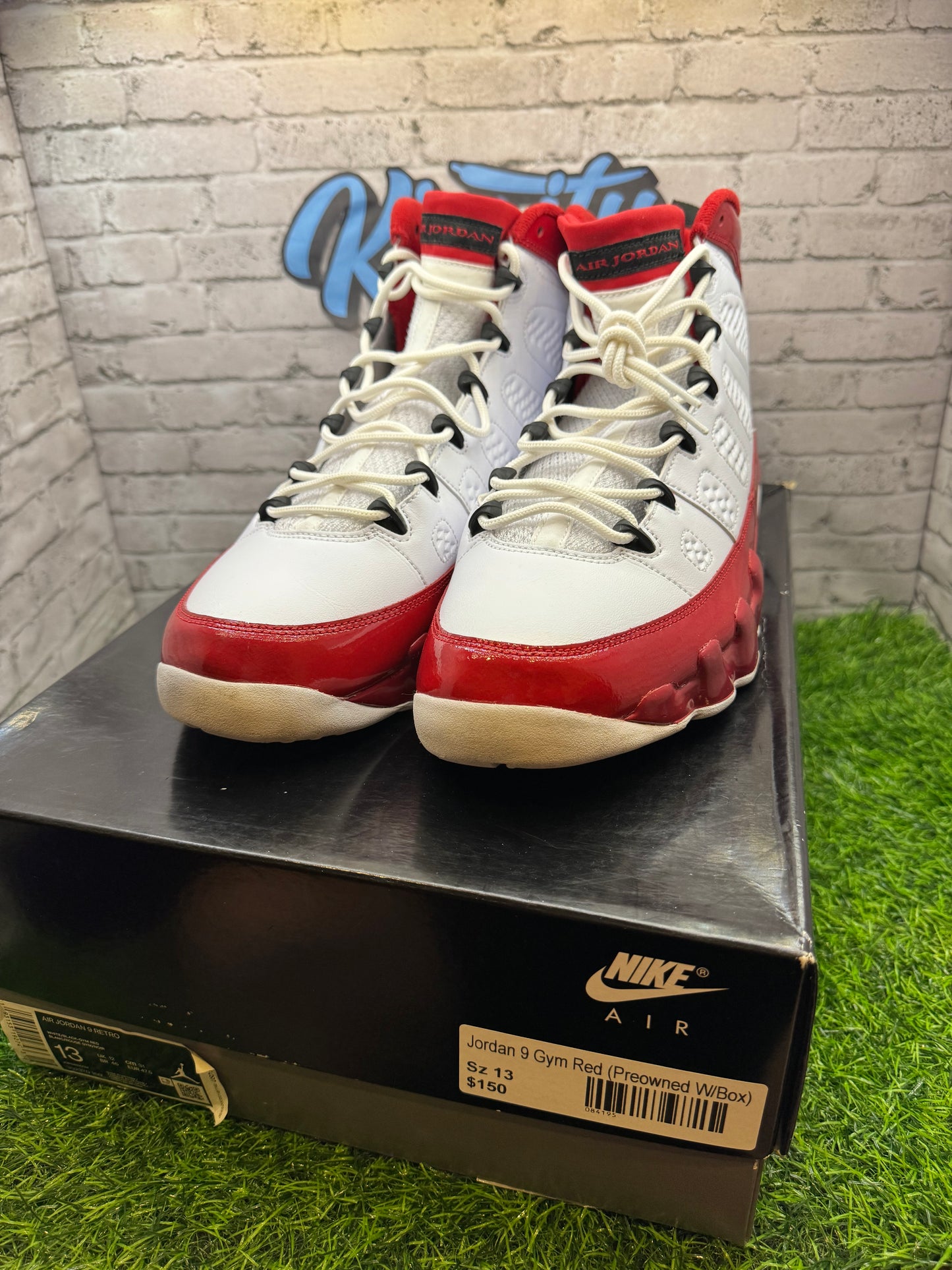 Jordan 9 White Gym Red PO 13