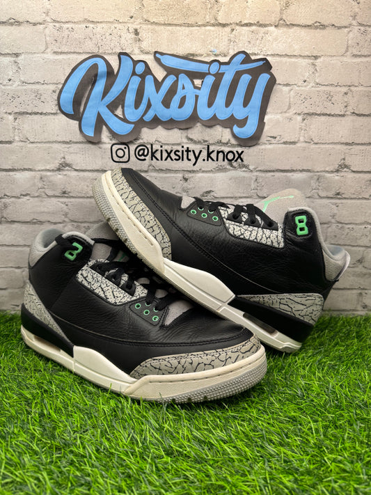 Jordan 3 Green Glow PO 9.5