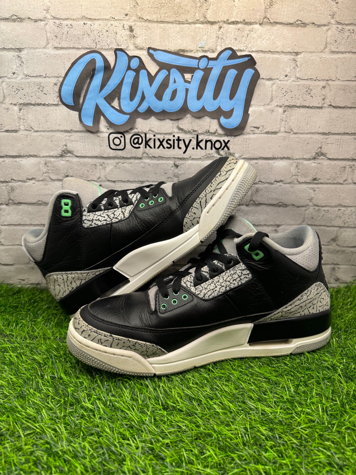Jordan 3 Green Glow PO 9.5
