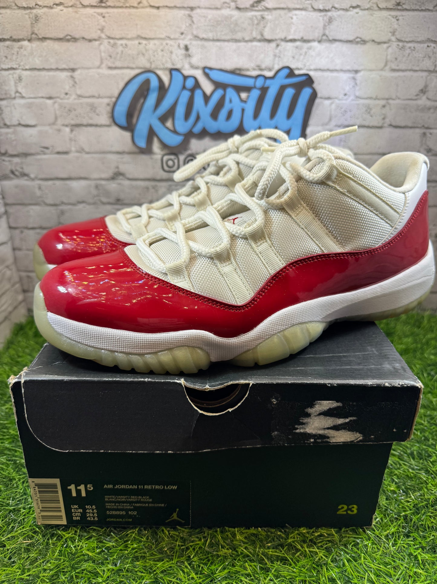Jordan 11 Low Cherry (2016) PO 11.5