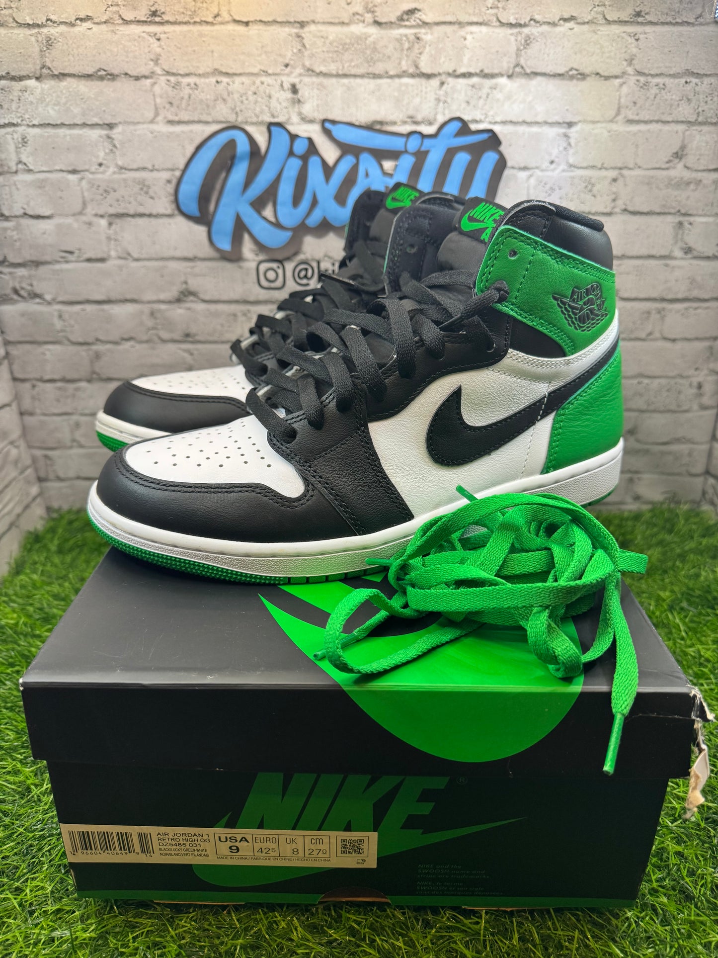Jordan 1 High Lucky Green PO 9
