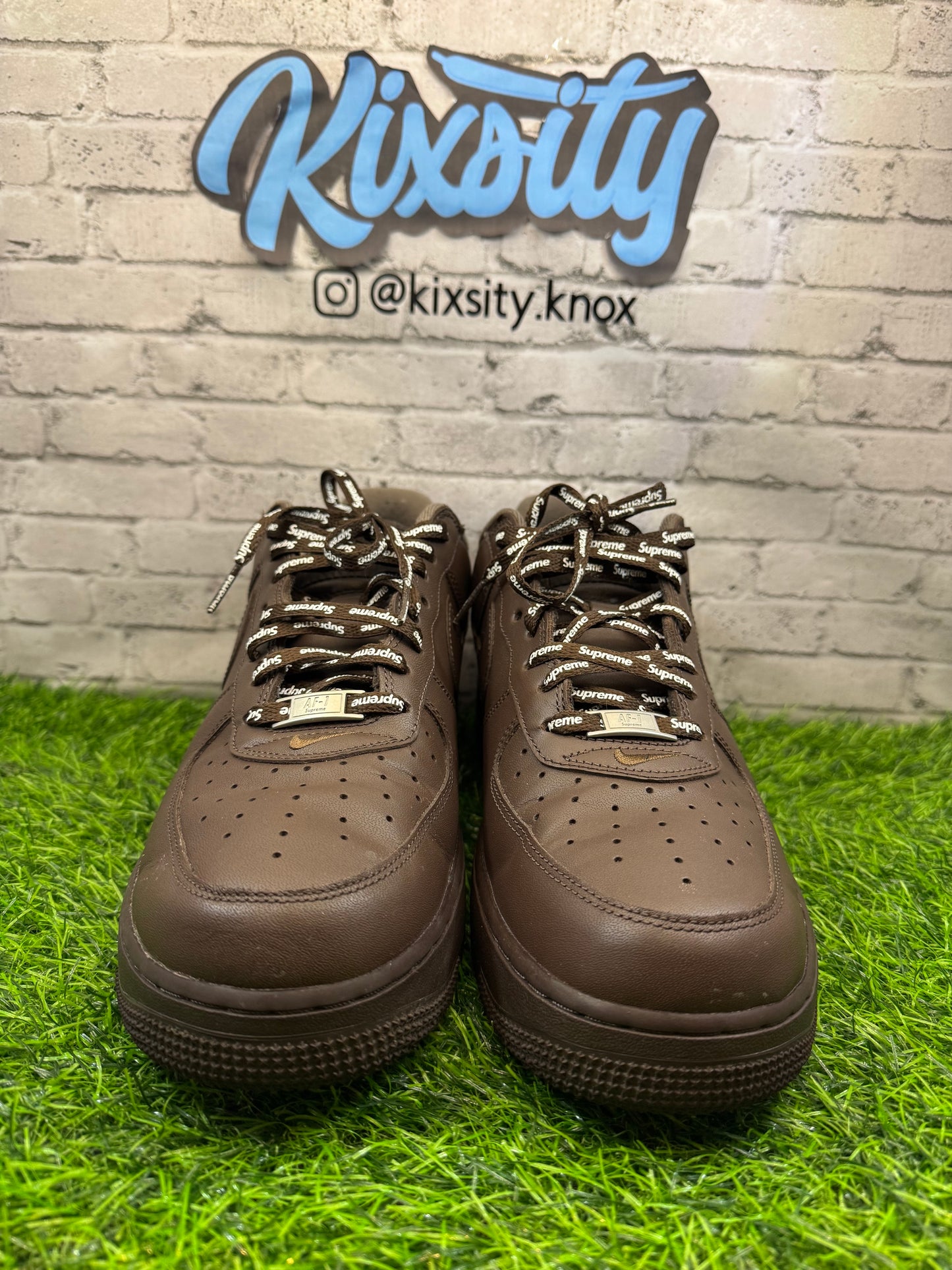Nike Air Force 1 Supreme Baroque Brown PO 10.5