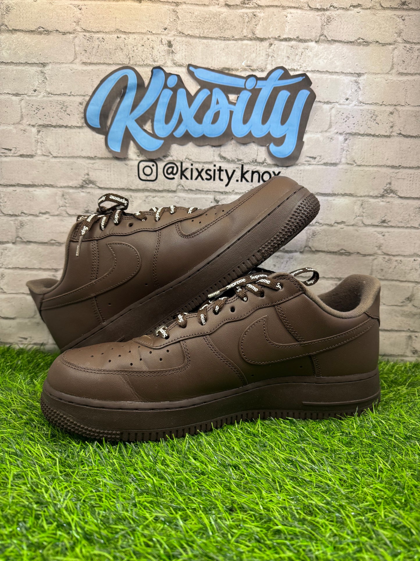 Nike Air Force 1 Supreme Baroque Brown PO 10.5