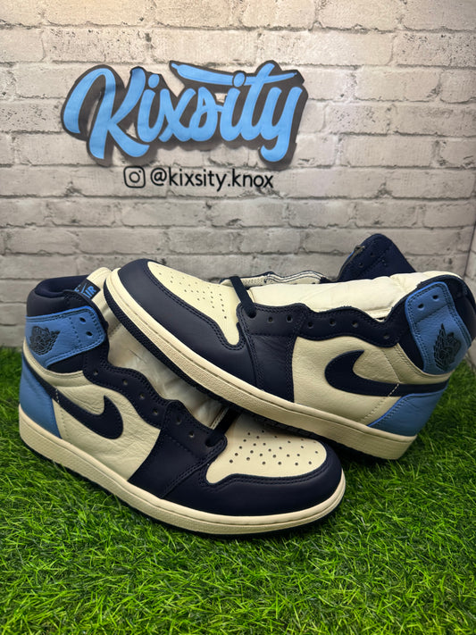 Jordan 1 High Obsidian (Worn 1X) 10