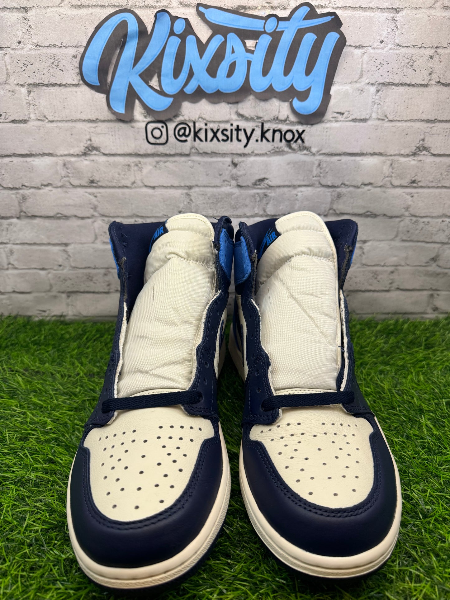 Jordan 1 High Obsidian (Worn 1X) 10