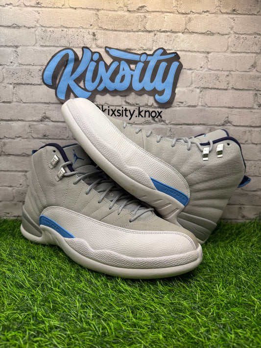 Jordan 12 Grey University Blue PO 11.5