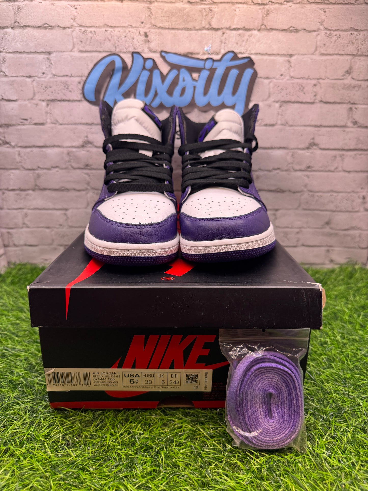 Jordan 1 Hi Court Purple 2.0 PO GS 5.5Y