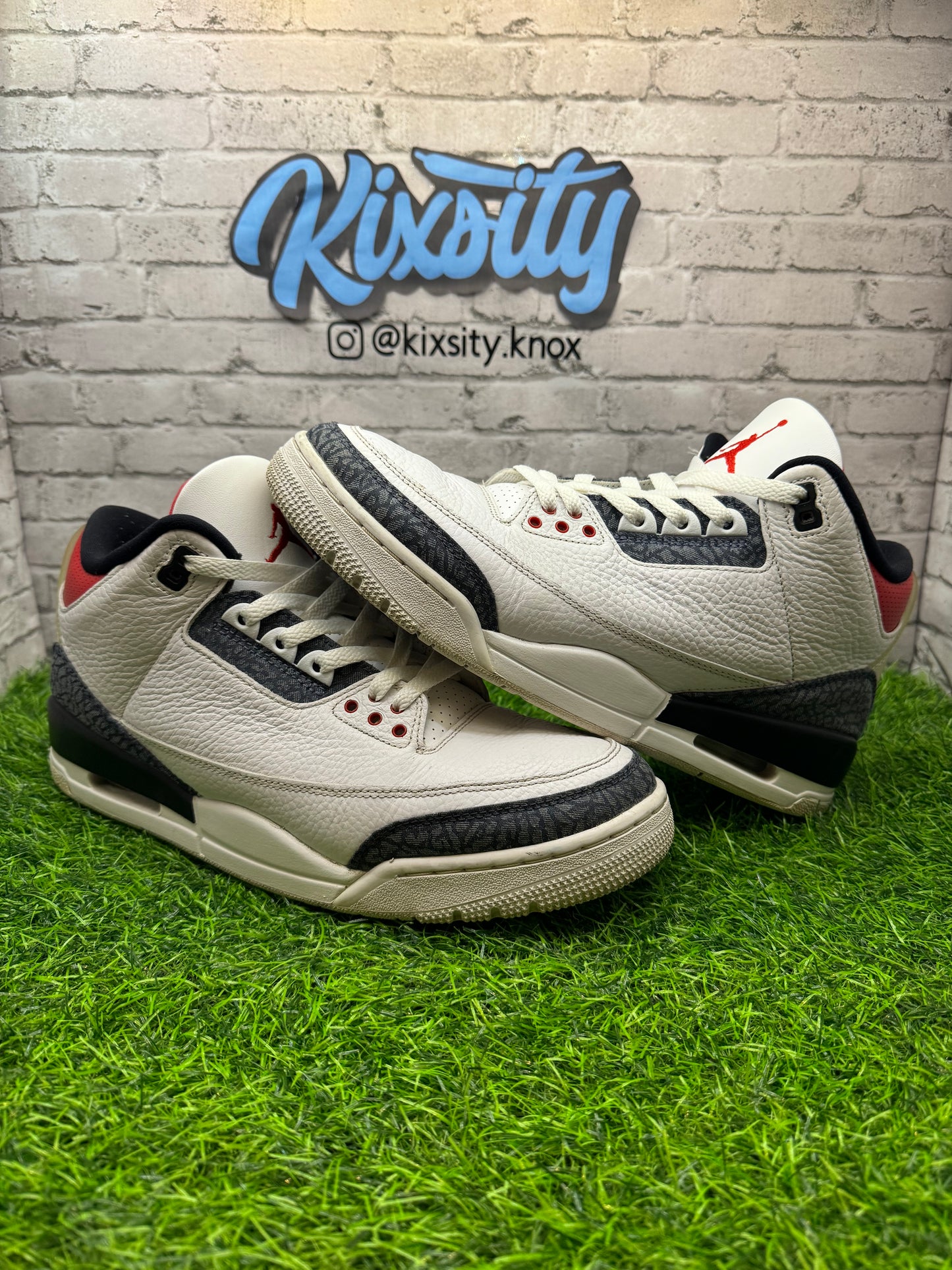 Jordan 3 Fire Red Denim PO 10.5