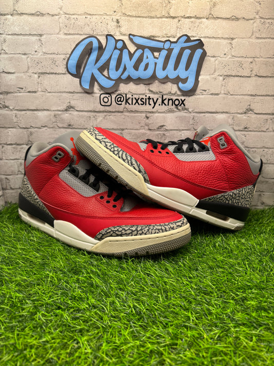 Jordan 3 Red Cement Unite PO (No Box) 13