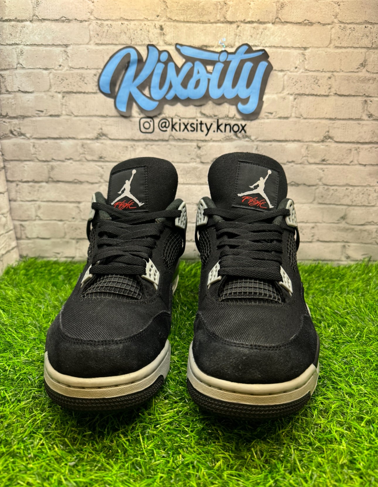 Jordan 4 Black Canvas PO 11.5