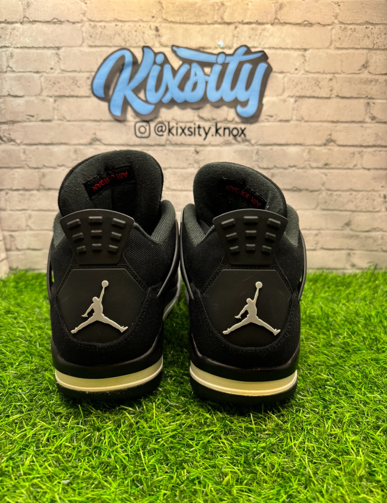 Jordan 4 Black Canvas PO 11.5