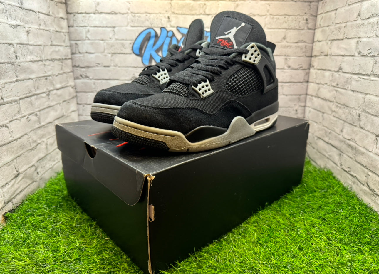 Jordan 4 Black Canvas PO 11.5