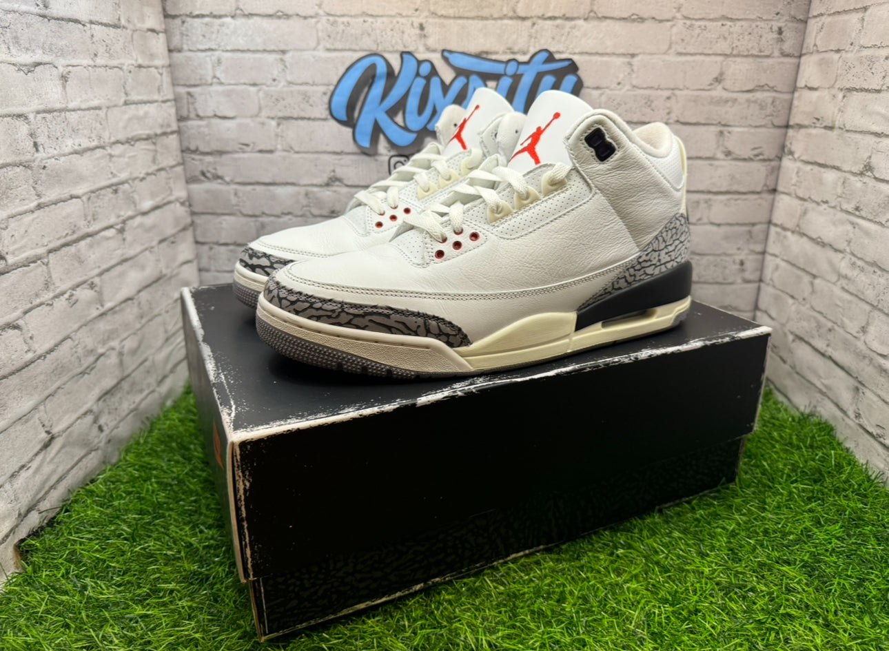 Jordan 3 White Cement Reimagined PO 10.5