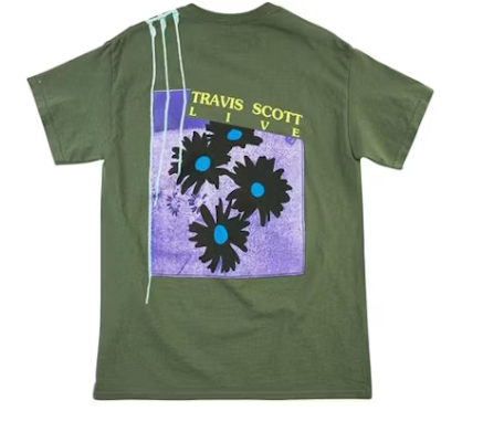 Travis Scott Europe Exclusive Tee Washed Green XXL