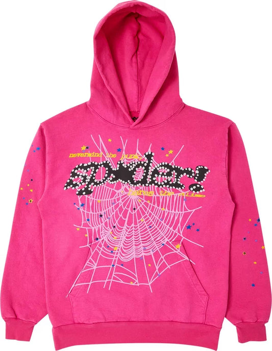Sp5der P*NK V2 Hoodie Pink XL