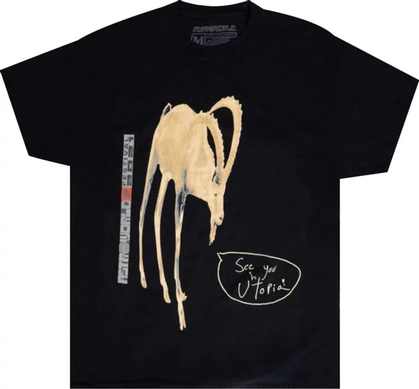 Travis Scott Goat Tee Black S