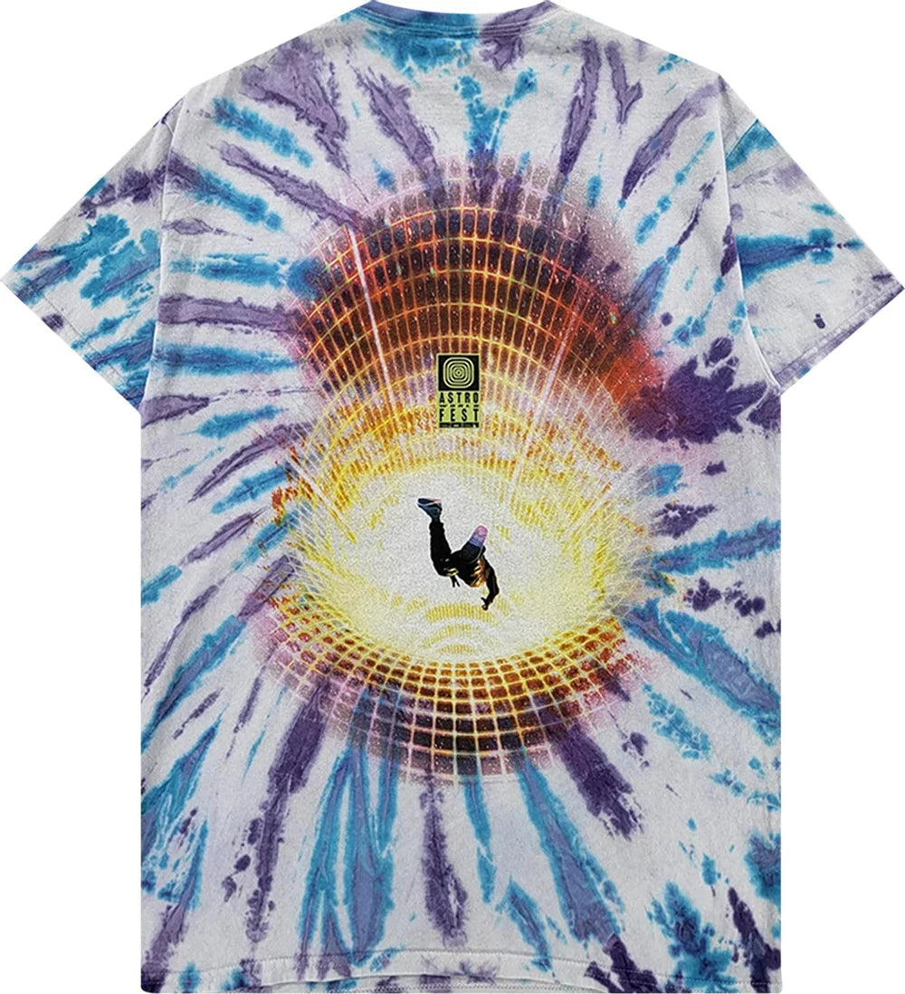 Travis Scott Flame Tee Tie Dye L