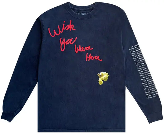 Travis Scott AstroWorld Wish You Were Here Tee L/S M