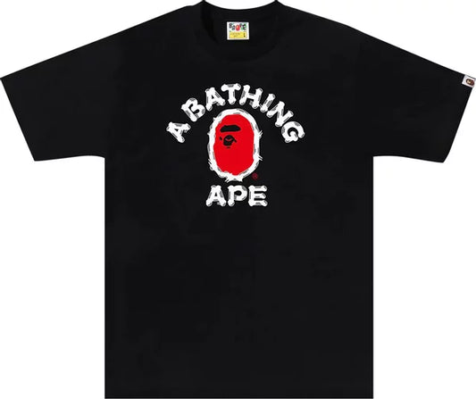 Bape Brush College Tee Black XL