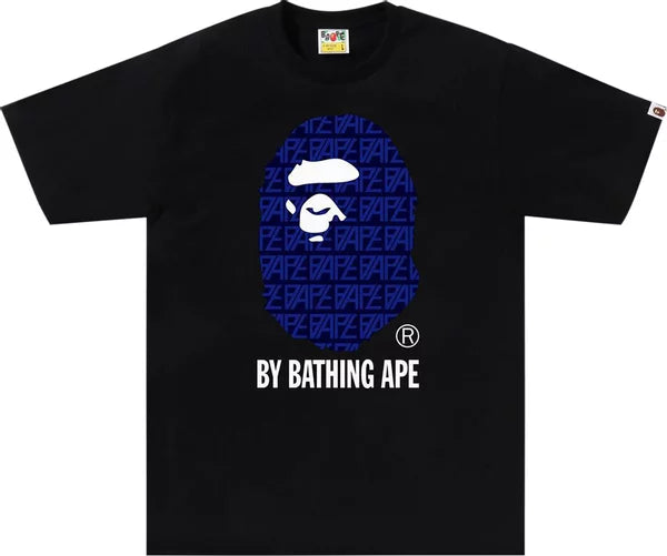 Bape Logo Monogram Black/Navy L