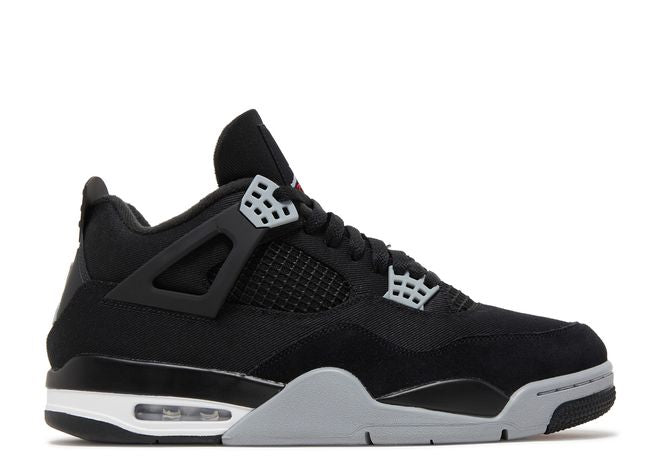 Jordan 4 Black Canvas GS 6Y