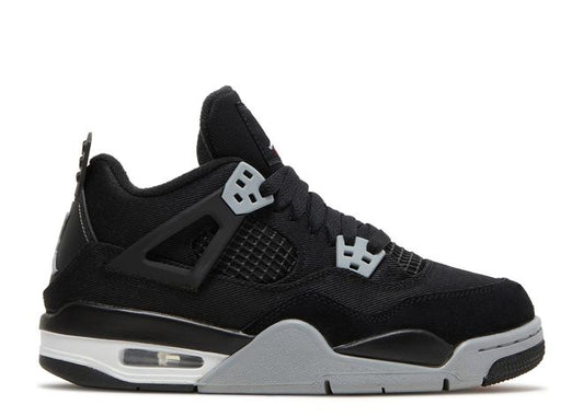 Jordan 4 Black Canvas GS 6.5Y