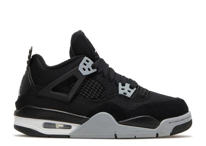 Jordan 4 Black Canvas GS 7Y