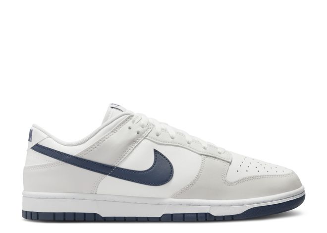 Dunk Low White Midnight Navy (No Box) 11