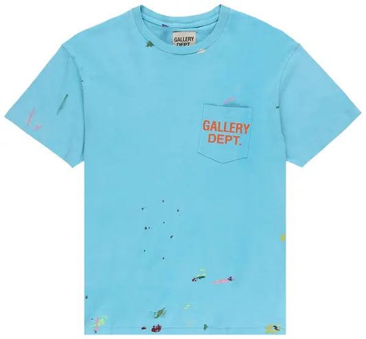 Gallery Dept. Vintage Logo Painted Tee Turquoise L