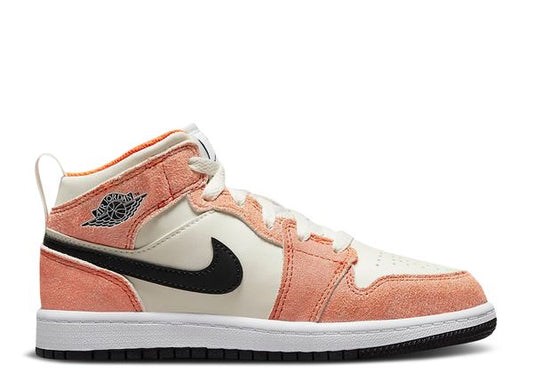Jordan 1 Mid Orange Suede PS 1Y
