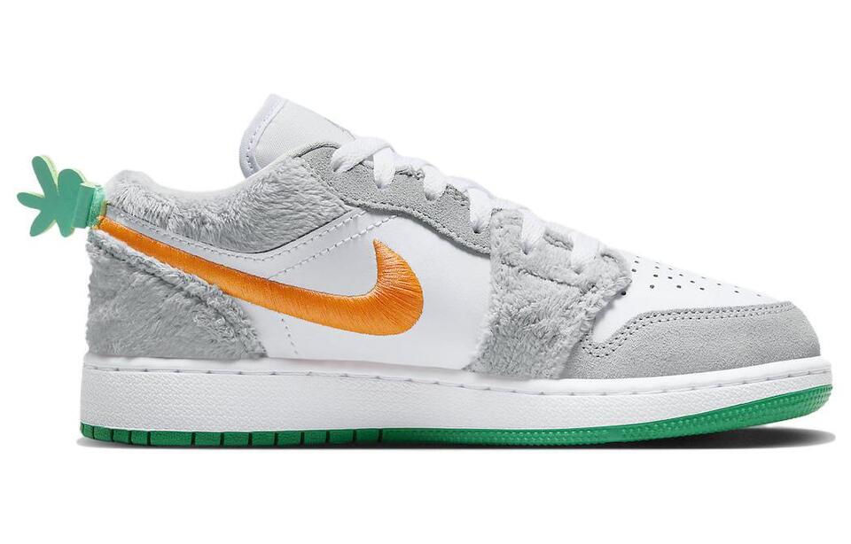 Jordan 1 Low Carrot/Smoke Grey GS 7Y