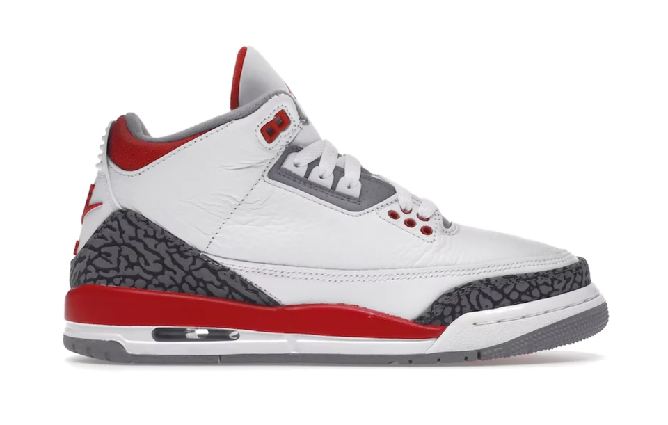 Jordan 3 Fire Red GS 7Y