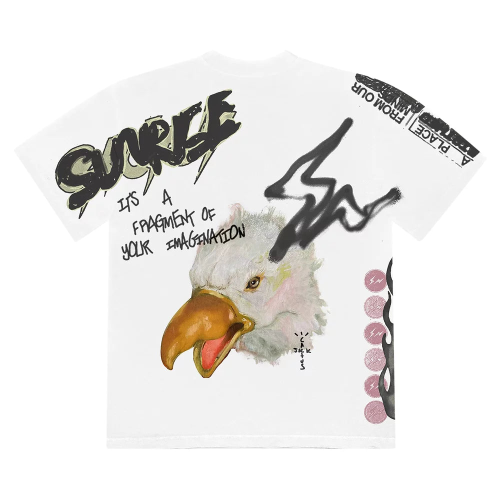 Travis Scott Fragment Sunrise Tee White M