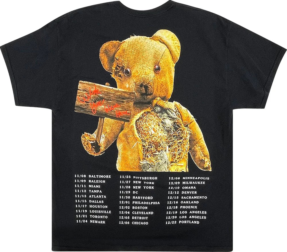 Travis Scott Astro World Teddy Bear Tee M