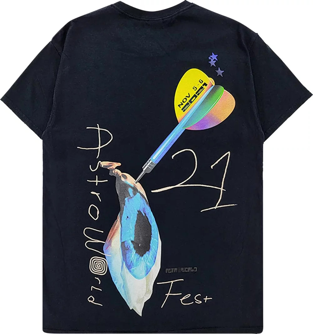 Travis Scott Dart Tee Black M