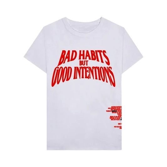 Nav x Vlone Bad Habits White Tee L